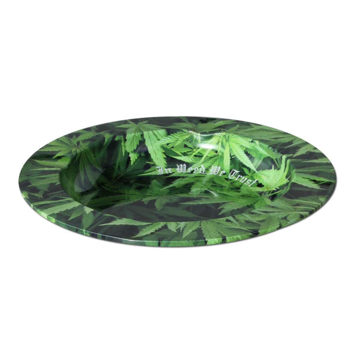 Black Leaf Aschenbecher aus Metall