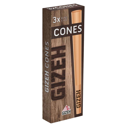 Gizeh CONE 3 stk Brown